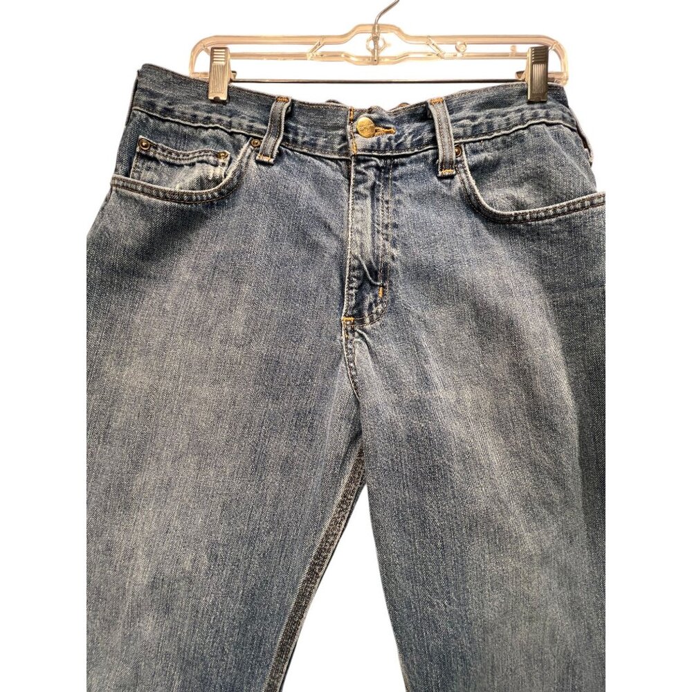 Carhartt Mens Blue Denim Straight Fit Jeans Relaxed Fit 34x34 Pants RN 14806 - Picture 4 of 15